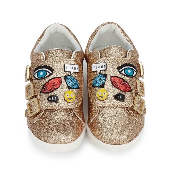 Sam Edelman Other - NWT Sam Edelman Liv Wendy Gold Glitter Sneakers 2